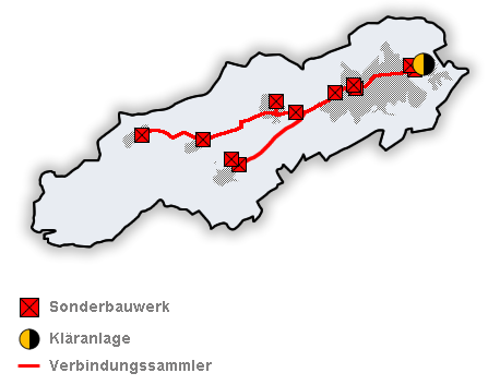 Gebiet der Abwassergruppe Alzey