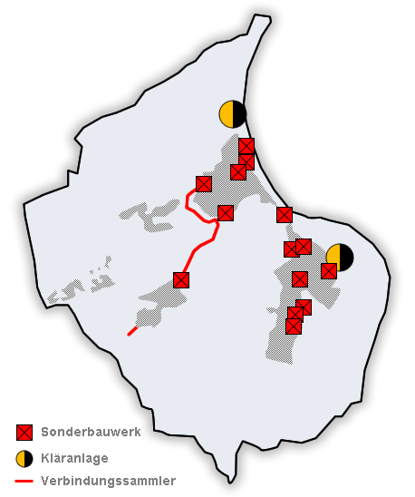 Gebiet der Abwassergruppe Oppenheim