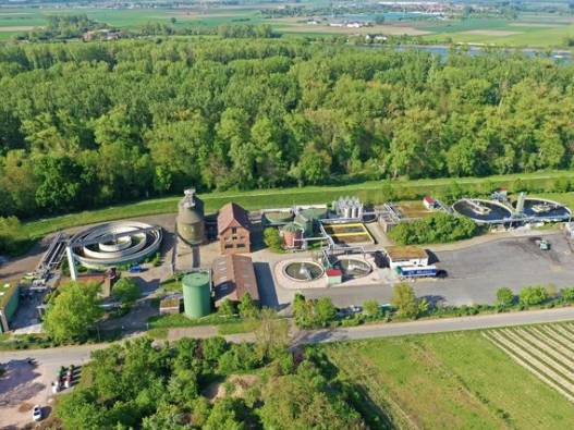Luftbild Kläranlage Oppenheim